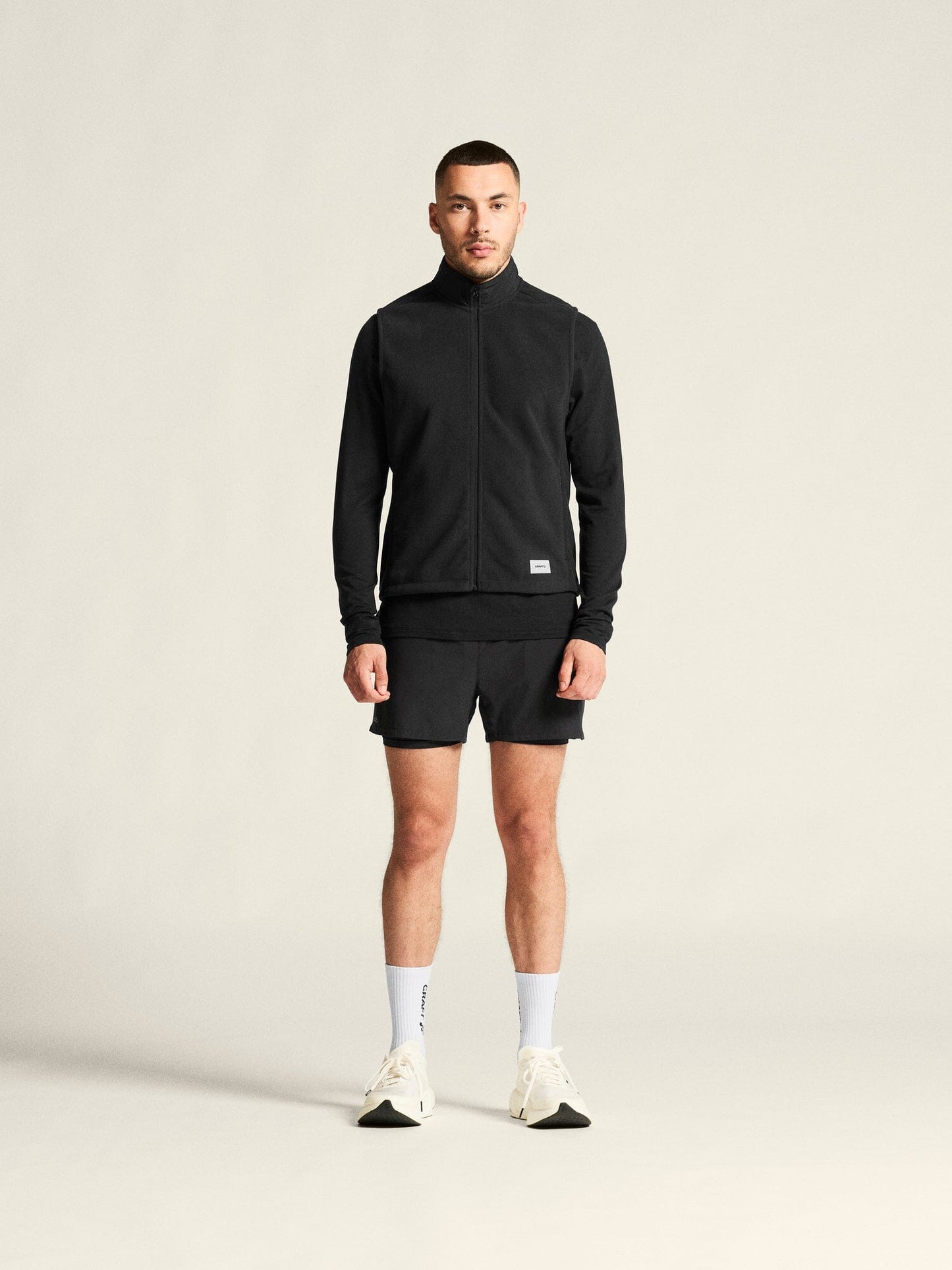 Men's SubZ Fleece Running Vest - Black Craft Sportswear NA