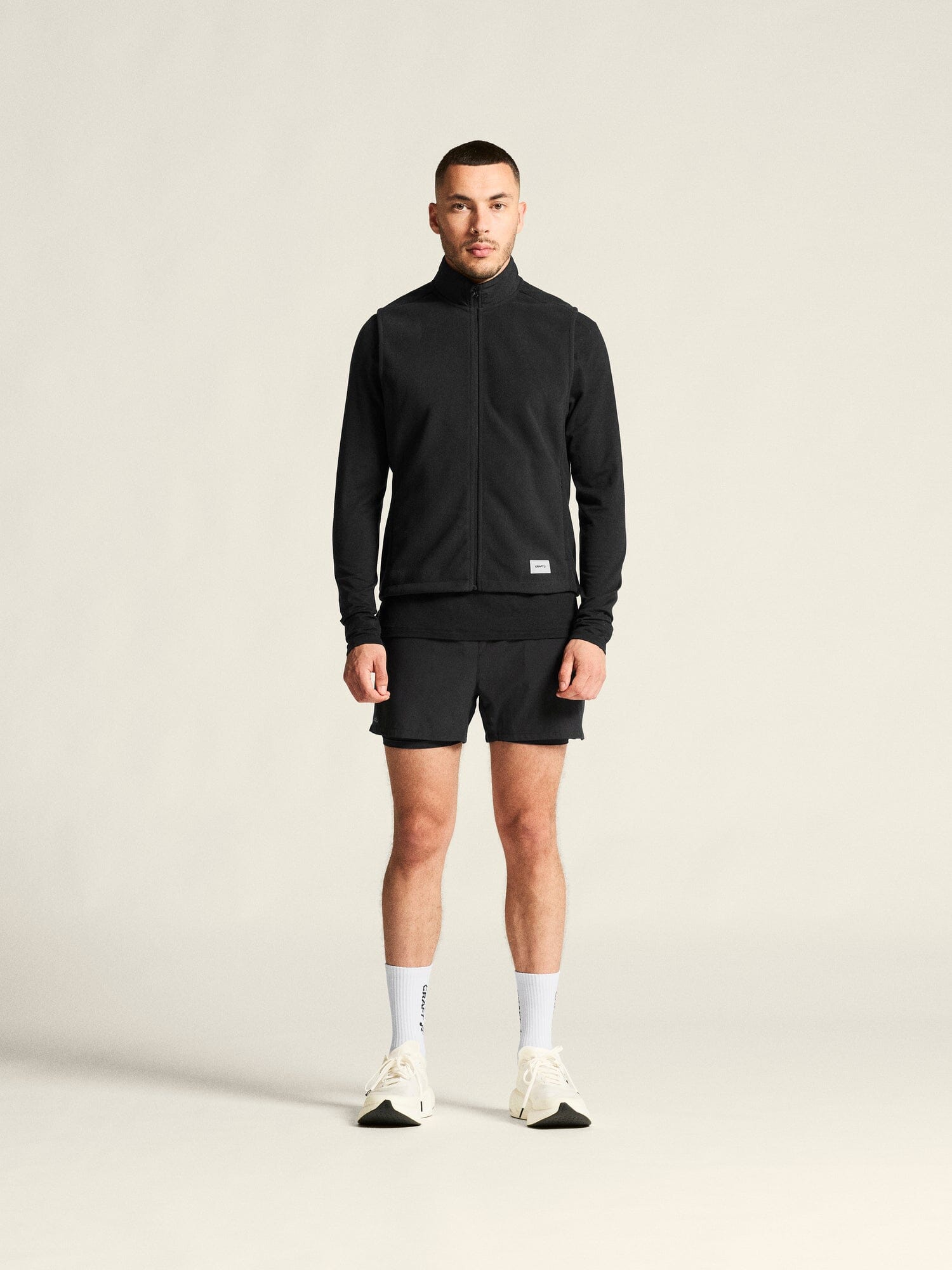 Men's SubZ Fleece Running Vest - Black Craft Sportswear NA