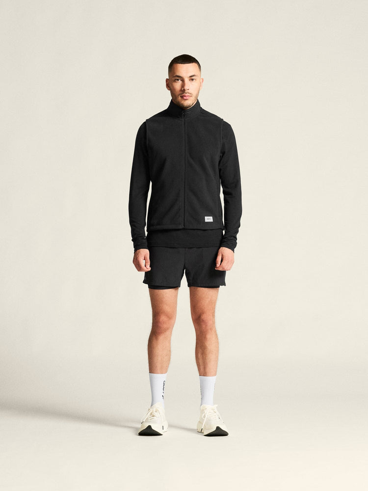 Men's SubZ Fleece Running Vest - Black Craft Sportswear NA