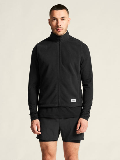 Men's SubZ Fleece Running Vest - Black Craft Sportswear NA