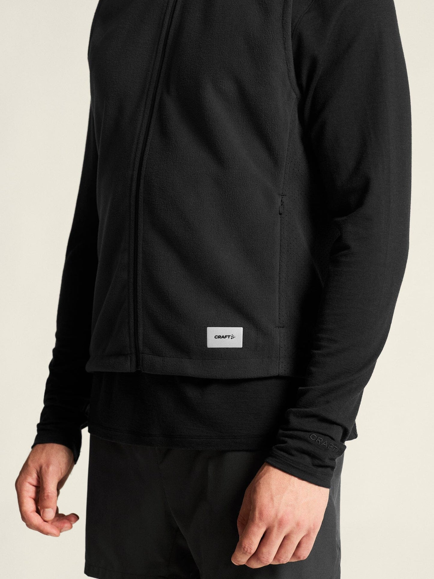 Men's SubZ Fleece Running Vest - Black Craft Sportswear NA