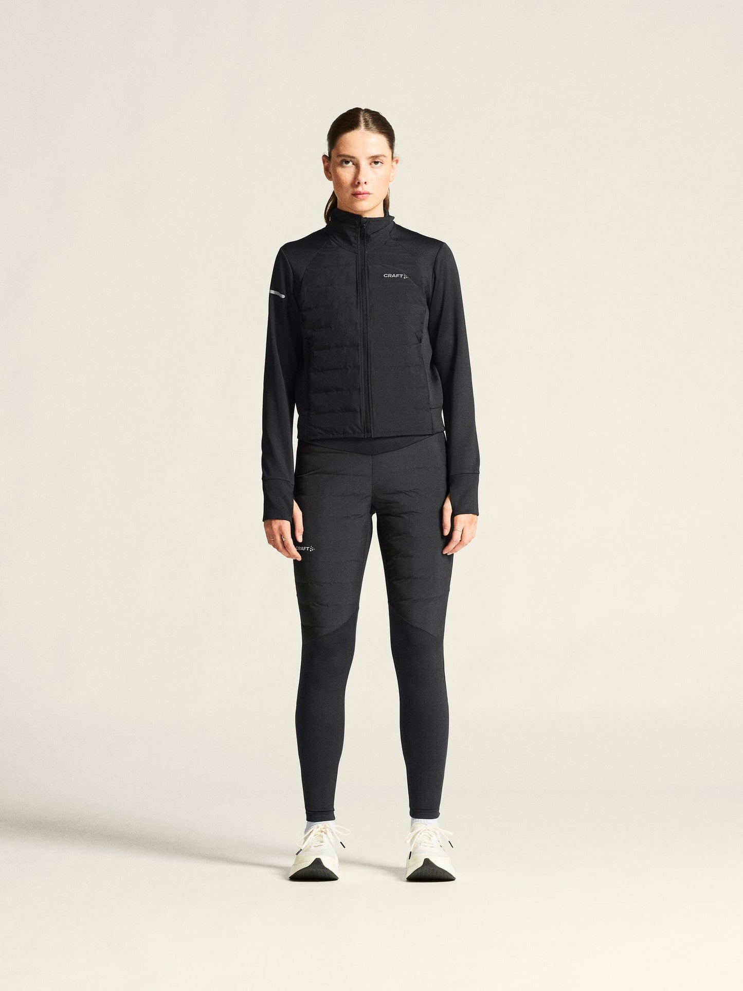 Women's SubZ Running Jacket 4 - Black Craft Sportswear NA