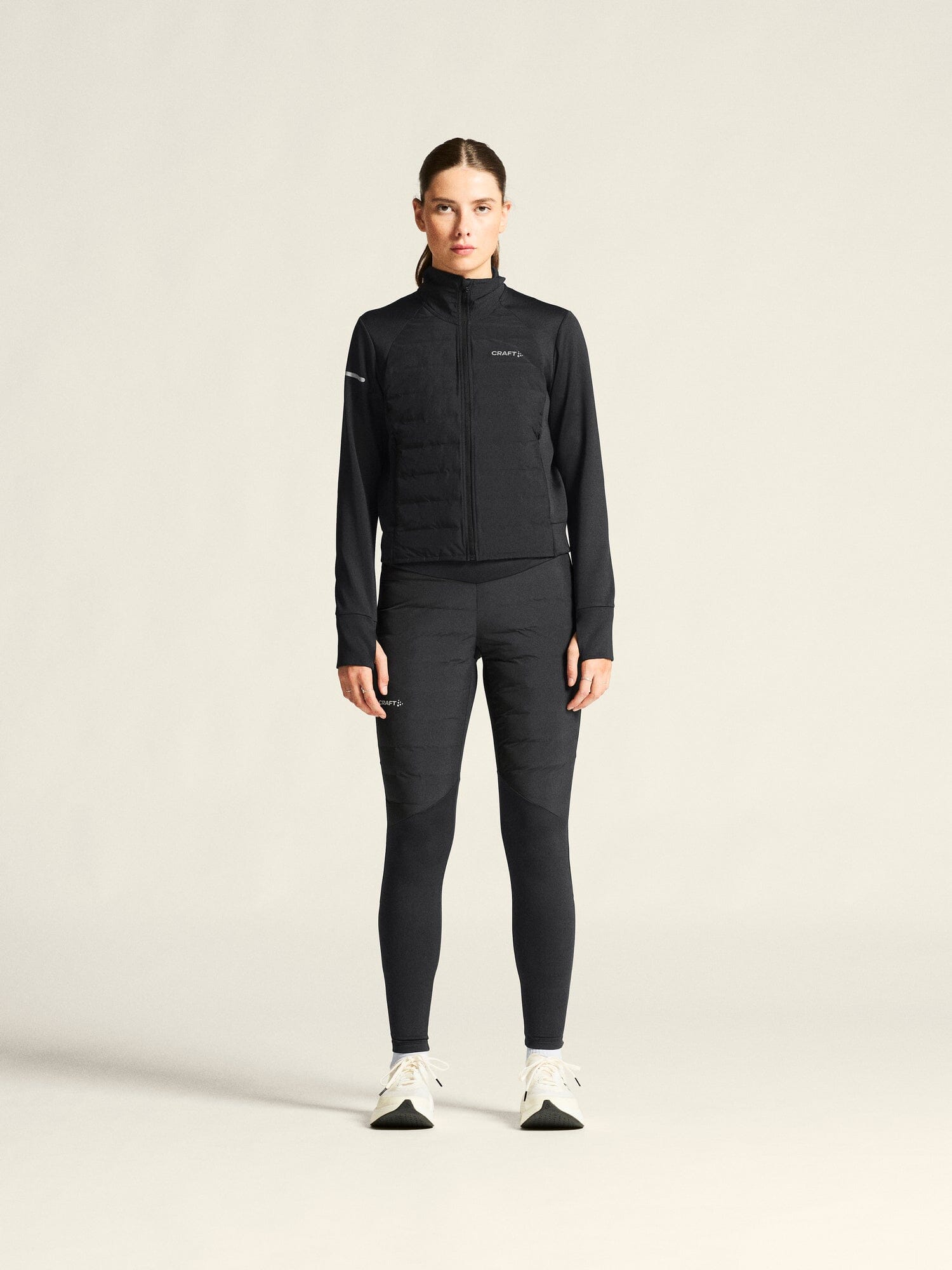 Women's SubZ Running Jacket 4 - Black Craft Sportswear NA