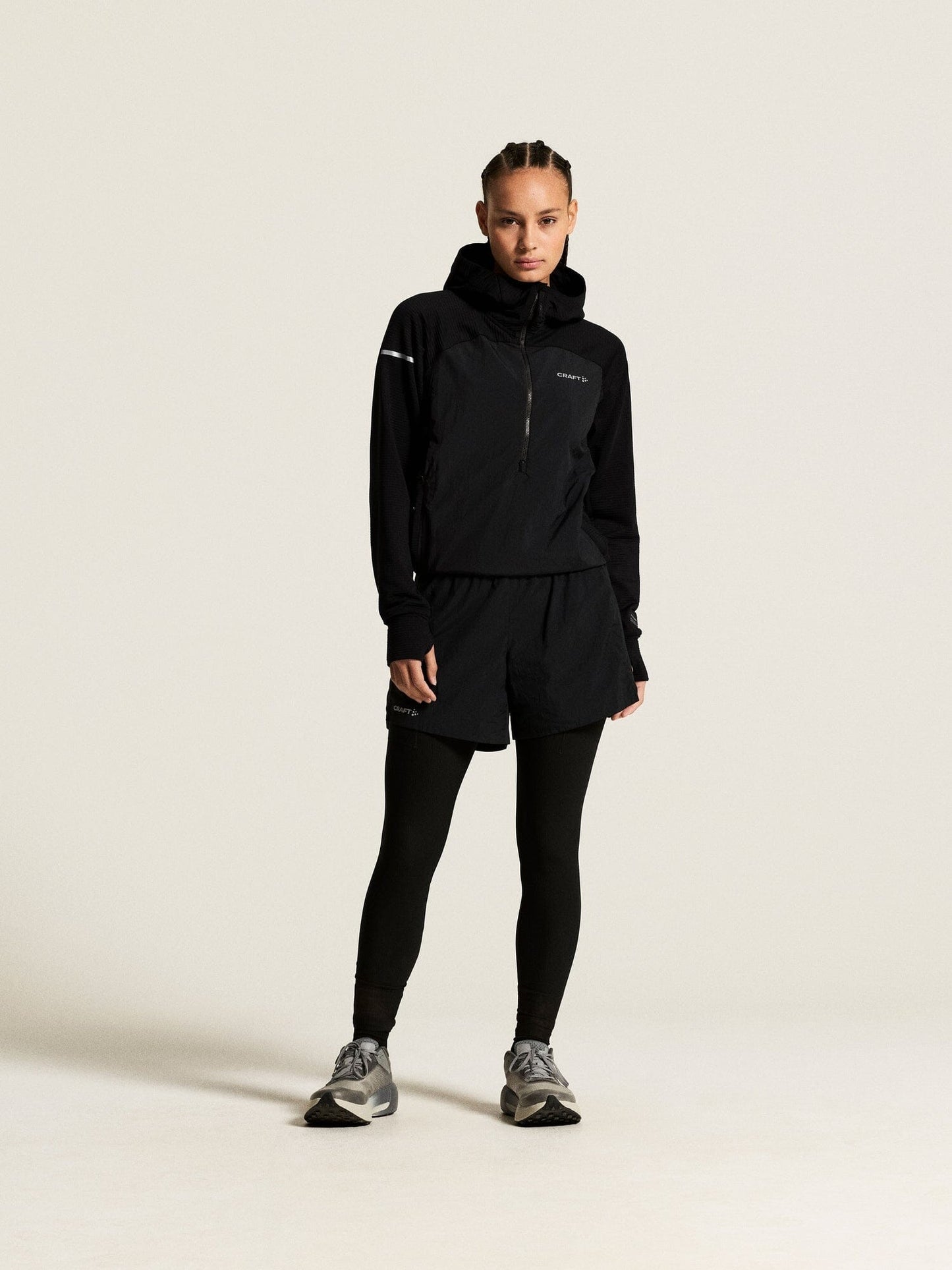 Women's SubZ Light Hood Sweater - Black Craft Sportswear NA