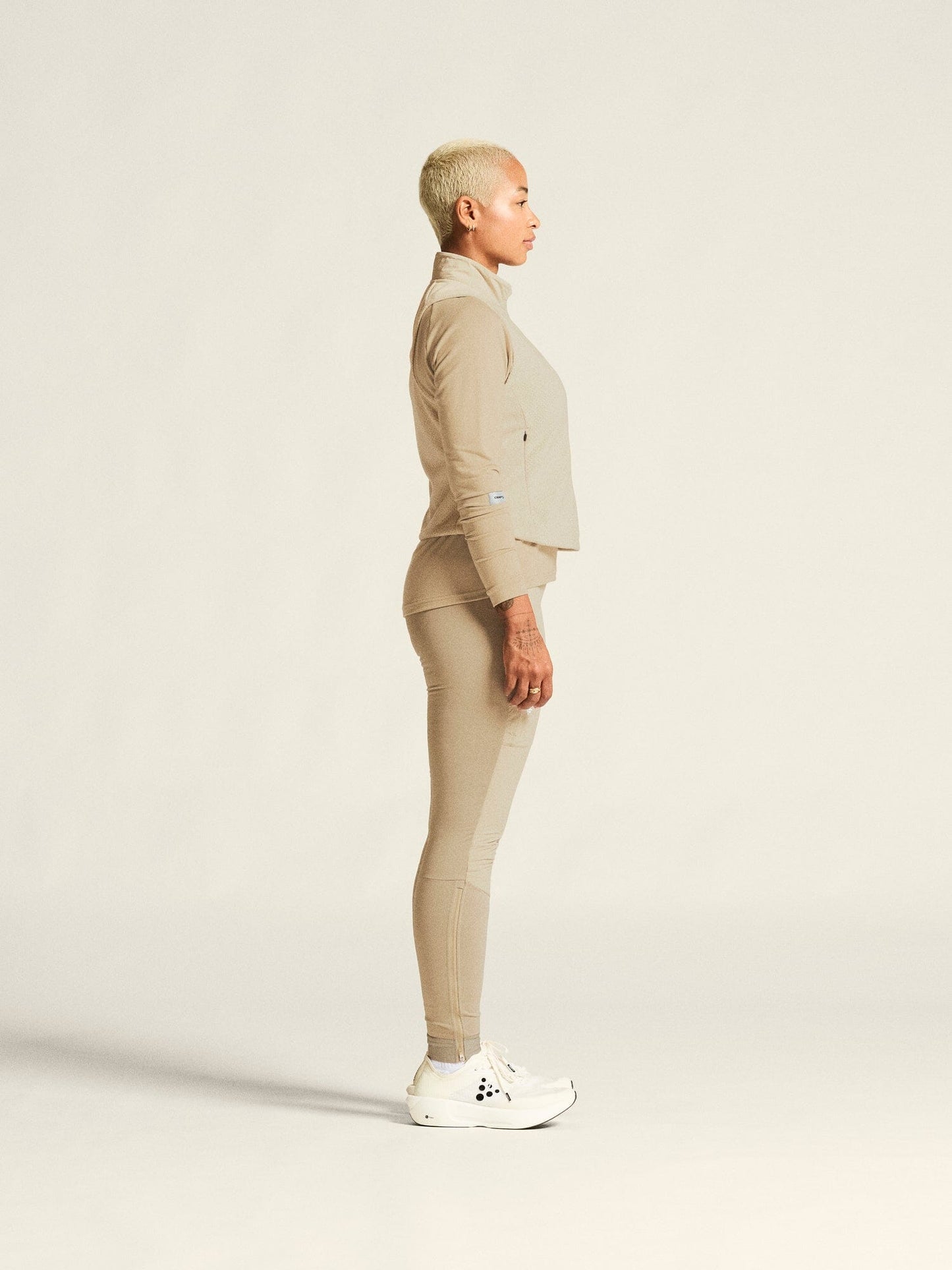 Women's SubZ Fleece Running Vest - PLASTER Craft Sportswear NA