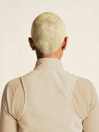 Women's SubZ Fleece Running Vest - PLASTER Craft Sportswear NA