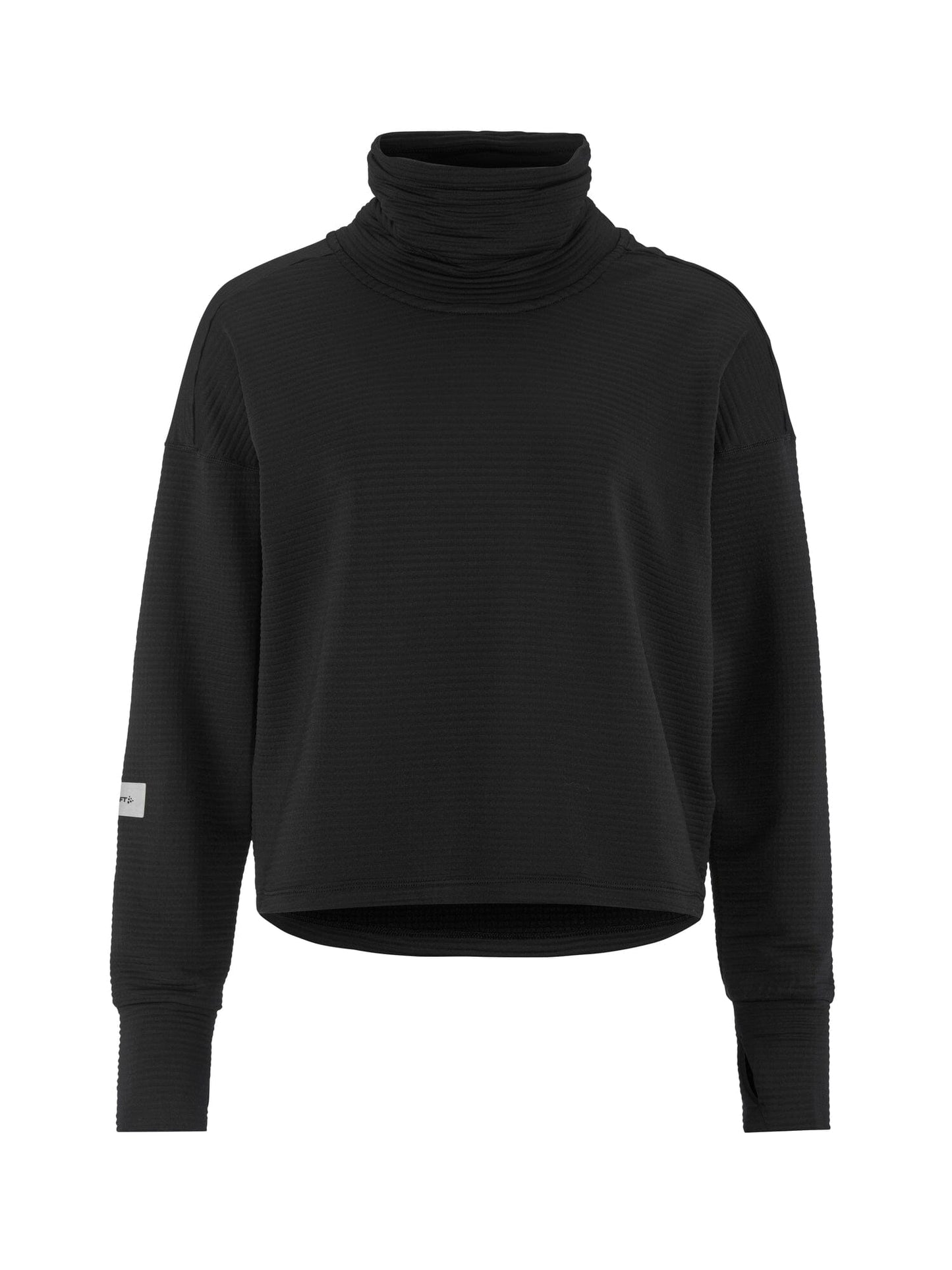 Women's SubZ Funnelneck Running Jersey - Black Craft Sportswear NA