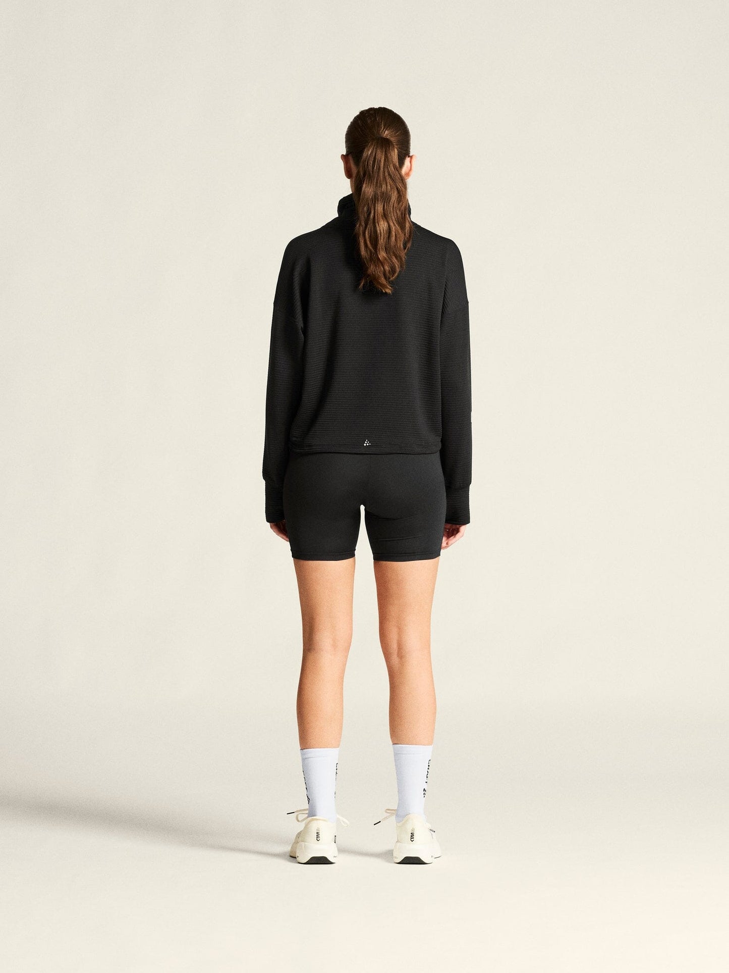 Women's SubZ Funnelneck Running Jersey - Black Craft Sportswear NA