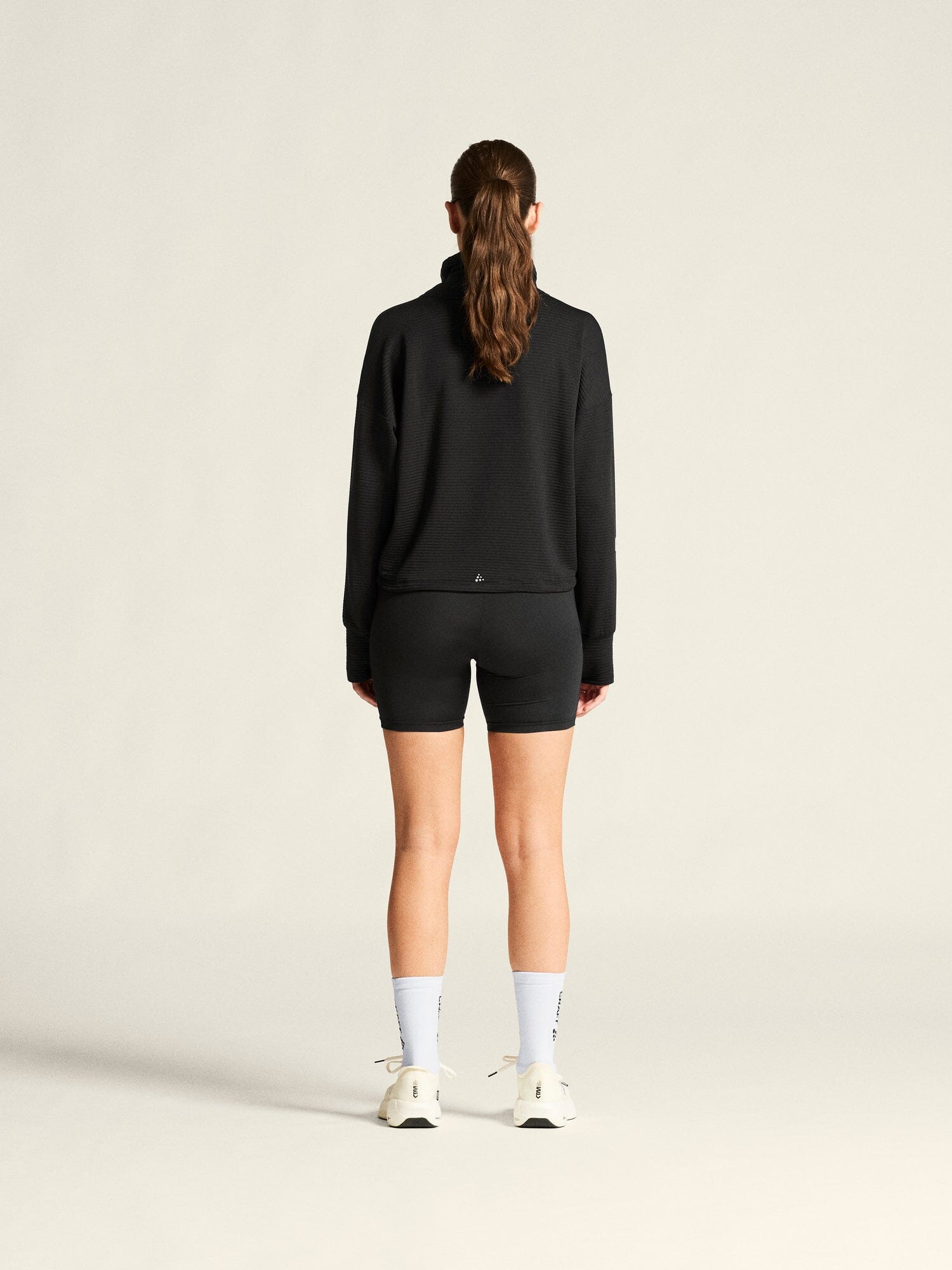 Women's SubZ Funnelneck Running Jersey - Black Craft Sportswear NA