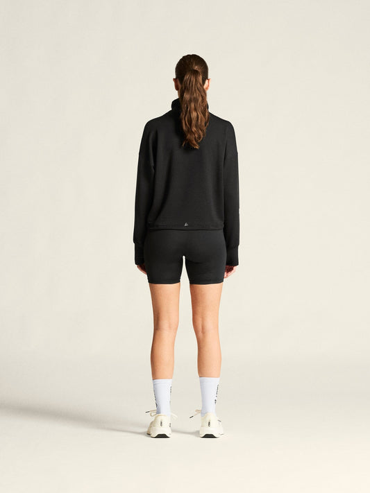 Women's SubZ Funnelneck Running Jersey - Black Craft Sportswear NA