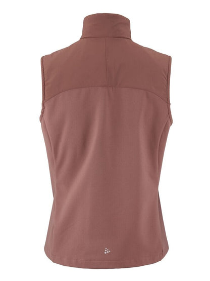 Women's ADV Essence Warm Running Vest 2 - Rose Brown Women's Jackets and Vests Craft Sportswear NA