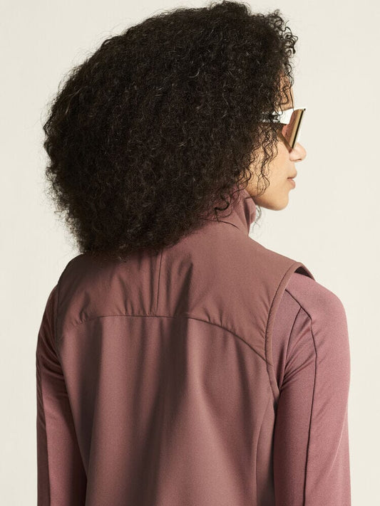 Women's ADV Essence Warm Running Vest 2 - Rose Brown Women's Jackets and Vests Craft Sportswear NA