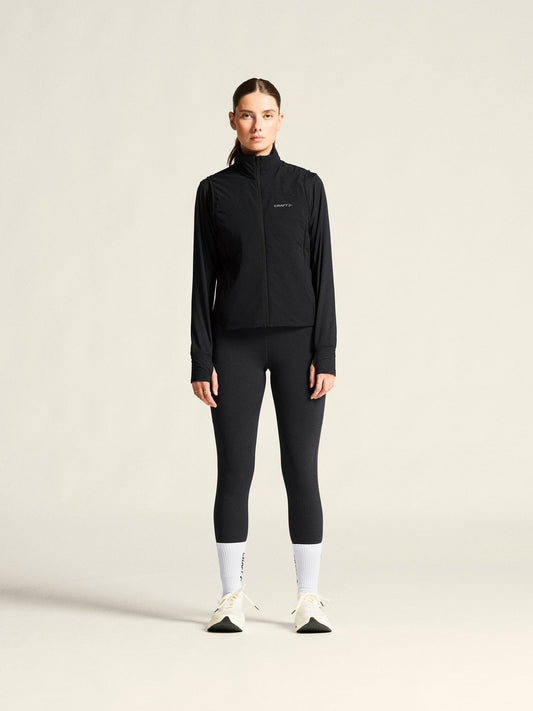 Women's ADV Essence Warm Running Vest 2 - Black Craft Sportswear NA