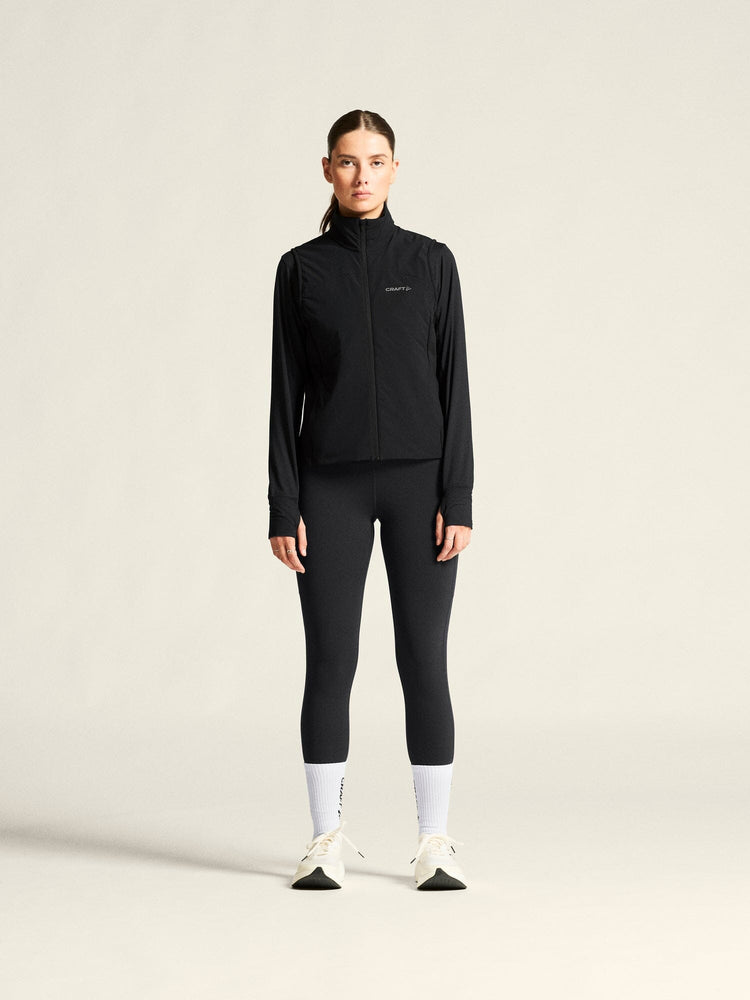 Women's ADV Essence Warm Running Vest 2 - Black Craft Sportswear NA