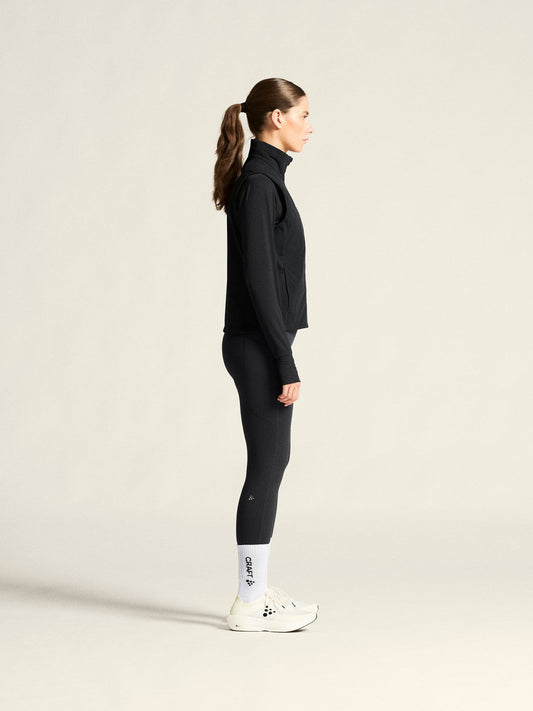 Women's ADV Essence Warm Running Vest 2 - Black Craft Sportswear NA