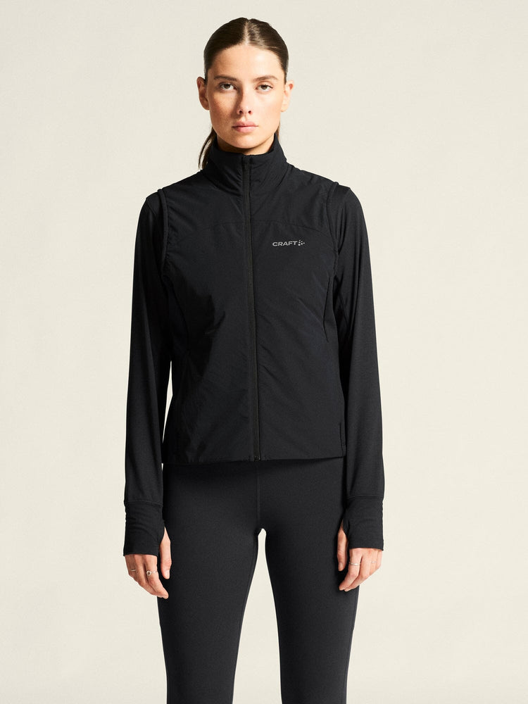 Women's ADV Essence Warm Running Vest 2 - Black Craft Sportswear NA