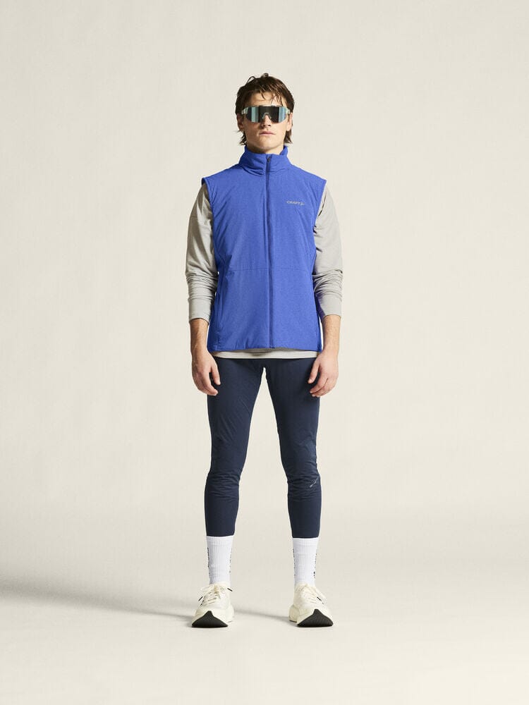 Men's ADV Essence Warm Running Vest 2 - Ink Blue Men's Jackets and Vests Craft Sportswear NA