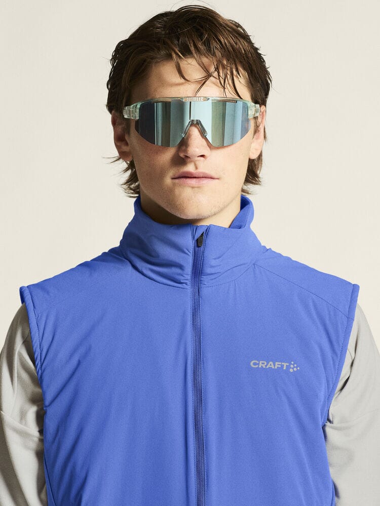 Men's ADV Essence Warm Running Vest 2 - Ink Blue Men's Jackets and Vests Craft Sportswear NA