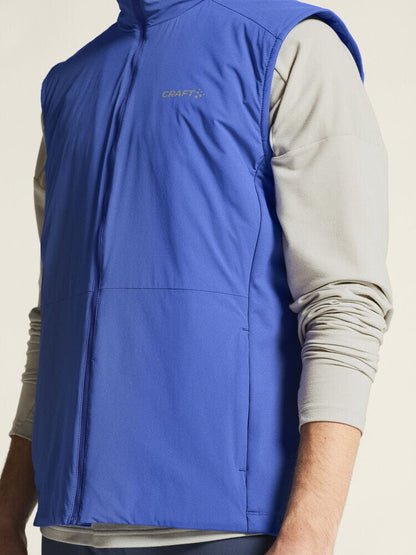 Men's ADV Essence Warm Running Vest 2 - Ink Blue Men's Jackets and Vests Craft Sportswear NA
