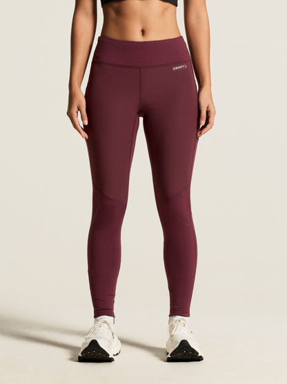 Women's Adv Essence Warm Wind Running Tights 2 - DK Fig Craft Sportswear NA