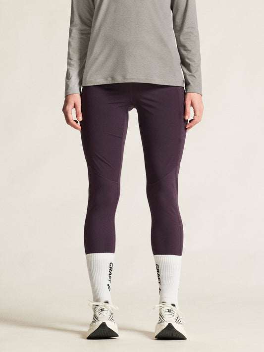 Women's Adv Essence Warm Wind Running Tights 2 - DK Plum Craft Sportswear NA
