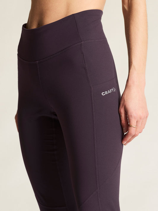 Women's Adv Essence Warm Wind Running Tights 2 - DK Plum Craft Sportswear NA