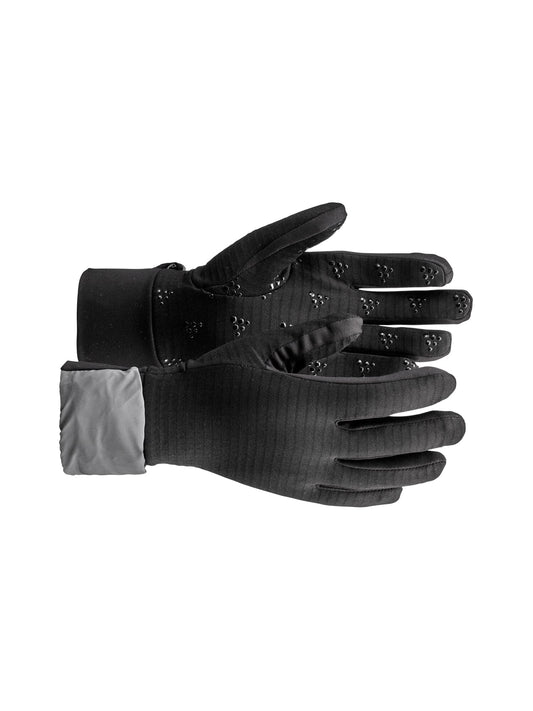 Essence Hybrid Glove - Black/Silver Reflective Craft Sportswear NA