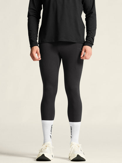 Men's ADV Essence Warm Running Tights 3 - Black Craft Sportswear NA