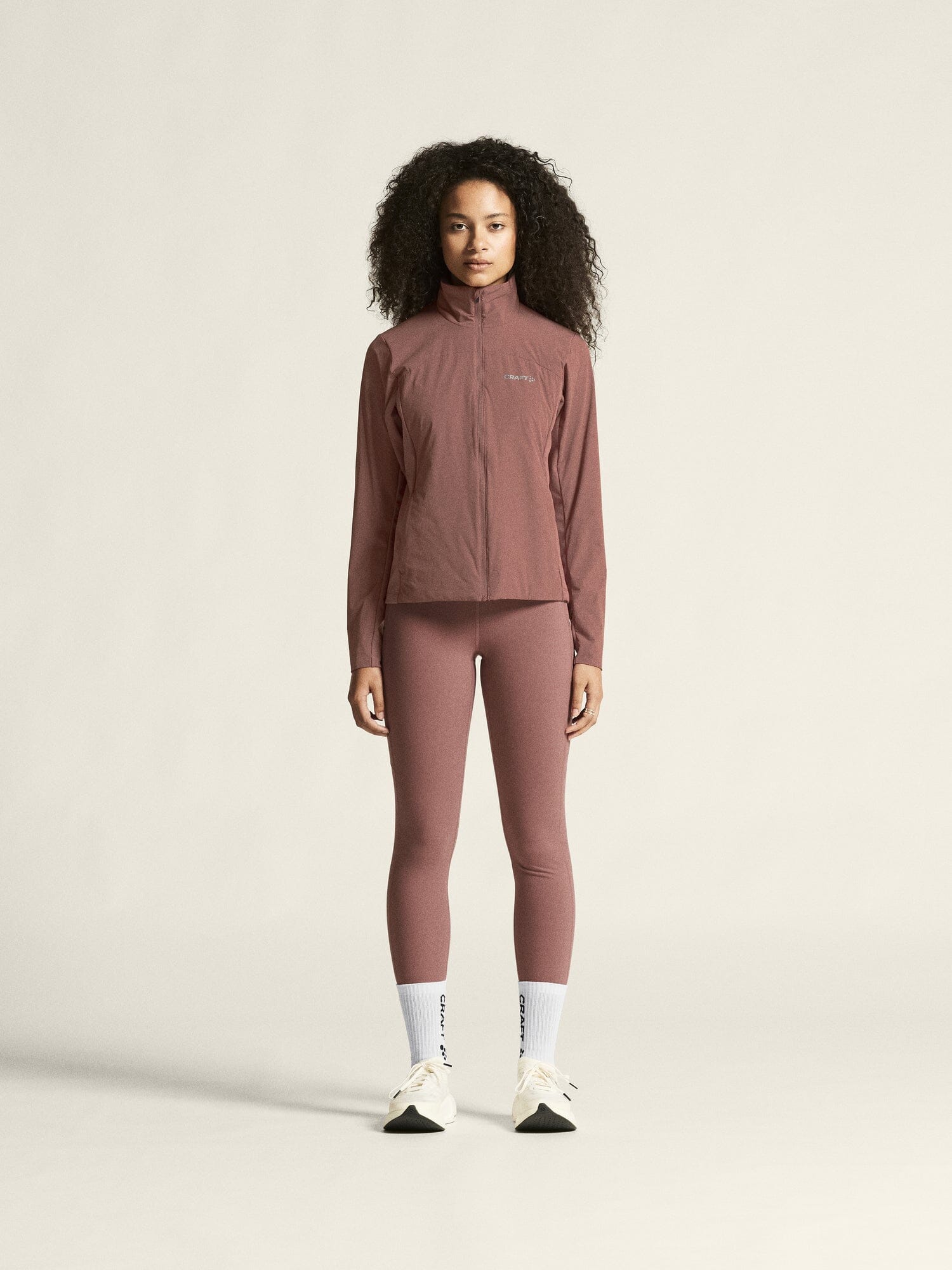 Women's ADV Essence Warm Running Tights 3 - Rose Brown Craft Sportswear NA