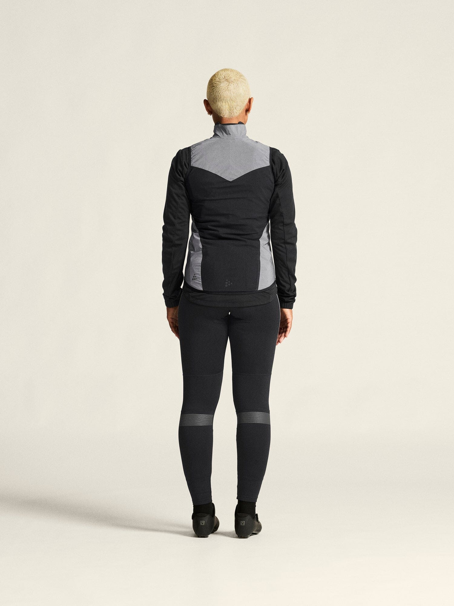 Women's ADV Essence Lumen Wind Running Vest - SILVER/BLACK Craft Sportswear NA