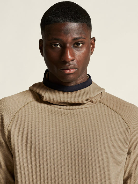 Men's Grid Hood - Taupe Men's Midlayers and Hoodies Craft Sportswear NA