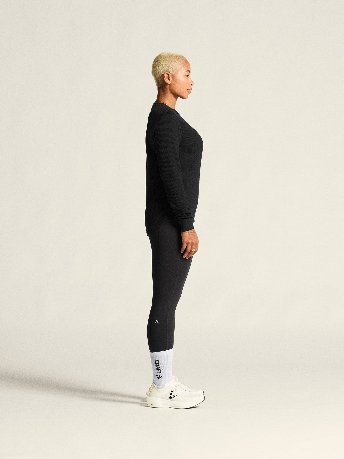Women's Wool Waffle RN - Black Craft Sportswear NA