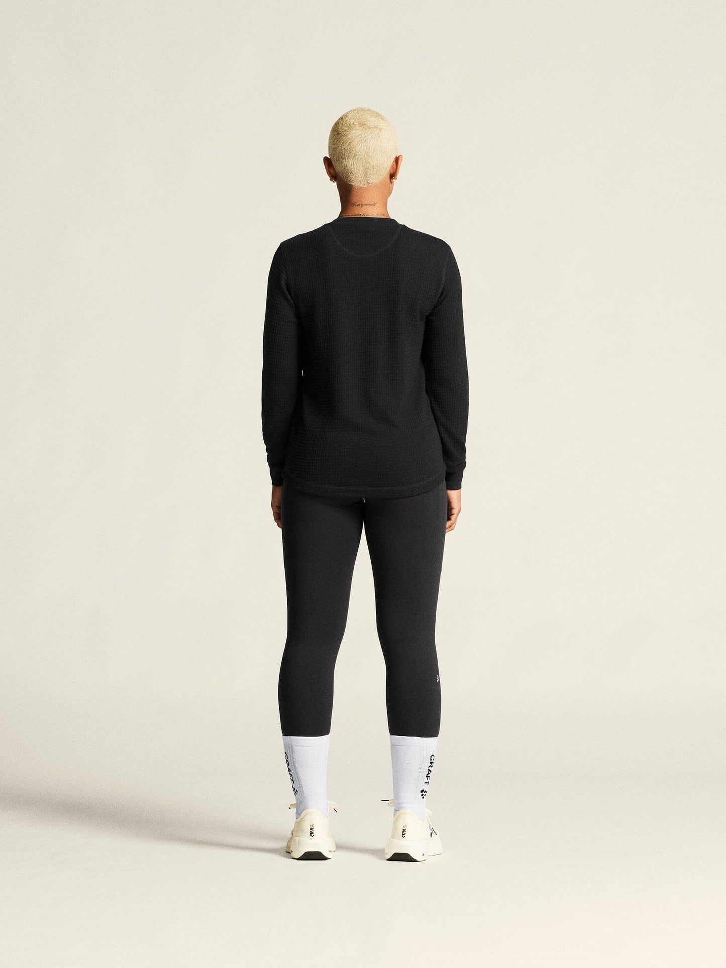 Women's Wool Waffle RN - Black Craft Sportswear NA