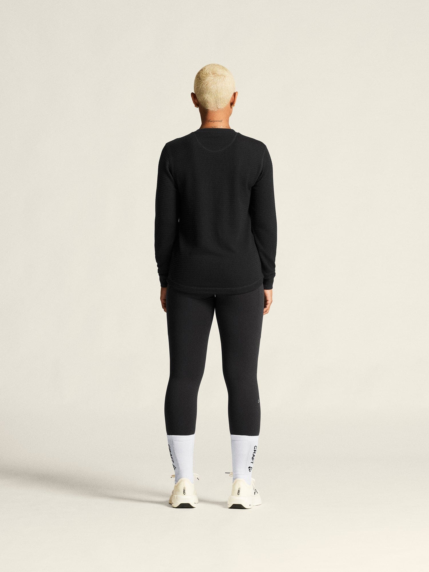 Women's Wool Waffle RN - Black Craft Sportswear NA