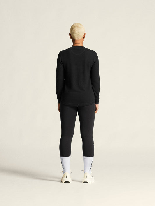Women's Wool Waffle RN - Black Craft Sportswear NA