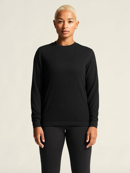 Women's Wool Waffle RN - Black Craft Sportswear NA