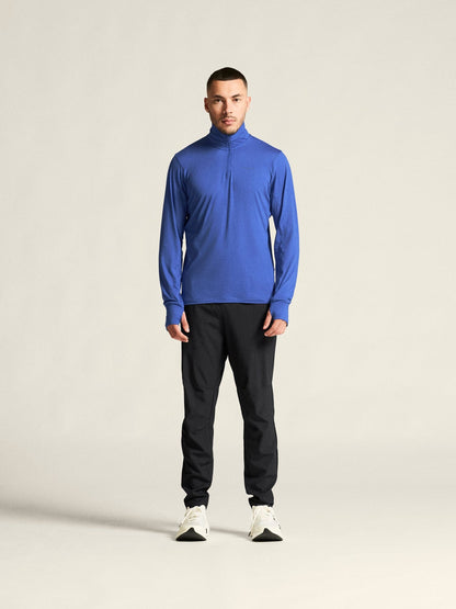 Men's Flow HZ LS - INK BLUE/MELANGE Craft Sportswear NA