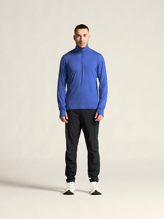 Men's Flow HZ LS - INK BLUE/MELANGE Craft Sportswear NA