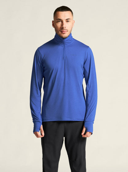 Men's Flow HZ LS - INK BLUE/MELANGE Craft Sportswear NA