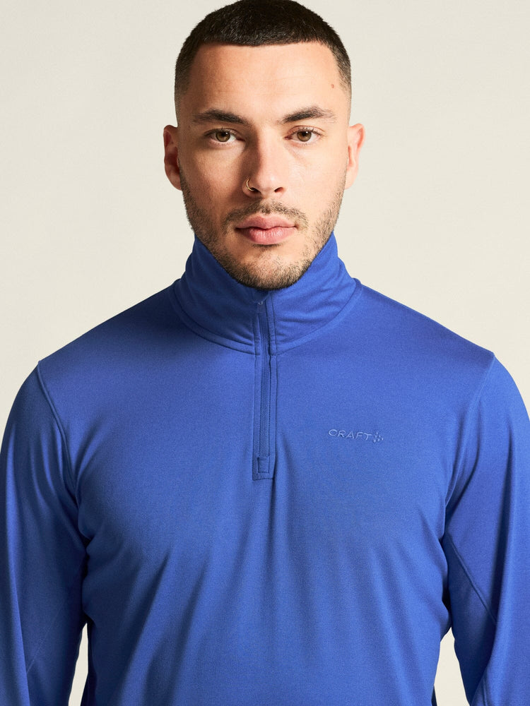 Men's Flow HZ LS - INK BLUE/MELANGE Craft Sportswear NA