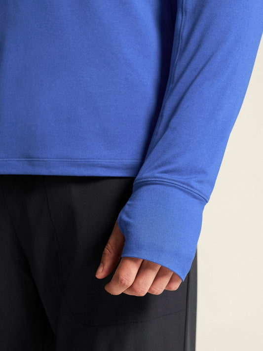 Men's Flow HZ LS - INK BLUE/MELANGE Craft Sportswear NA