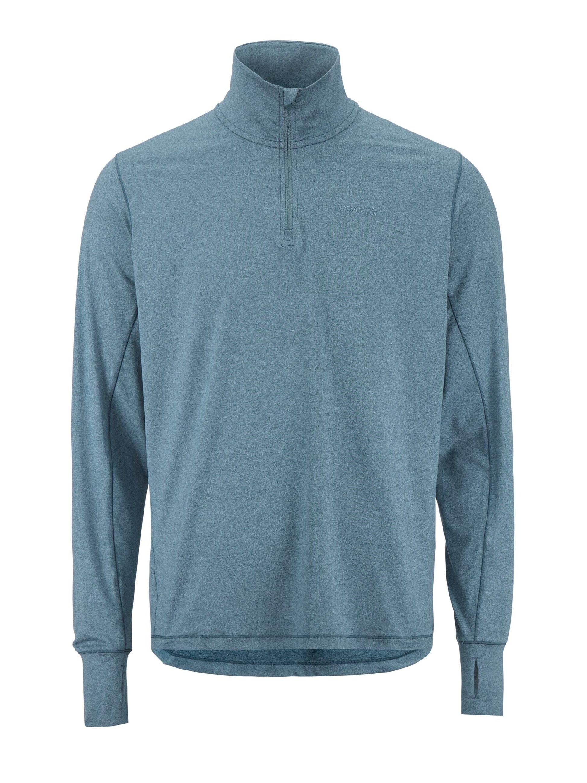 Men's Flow HZ LS - Real/Melange Men's Tops, T's, and Tanks Craft Sportswear NA