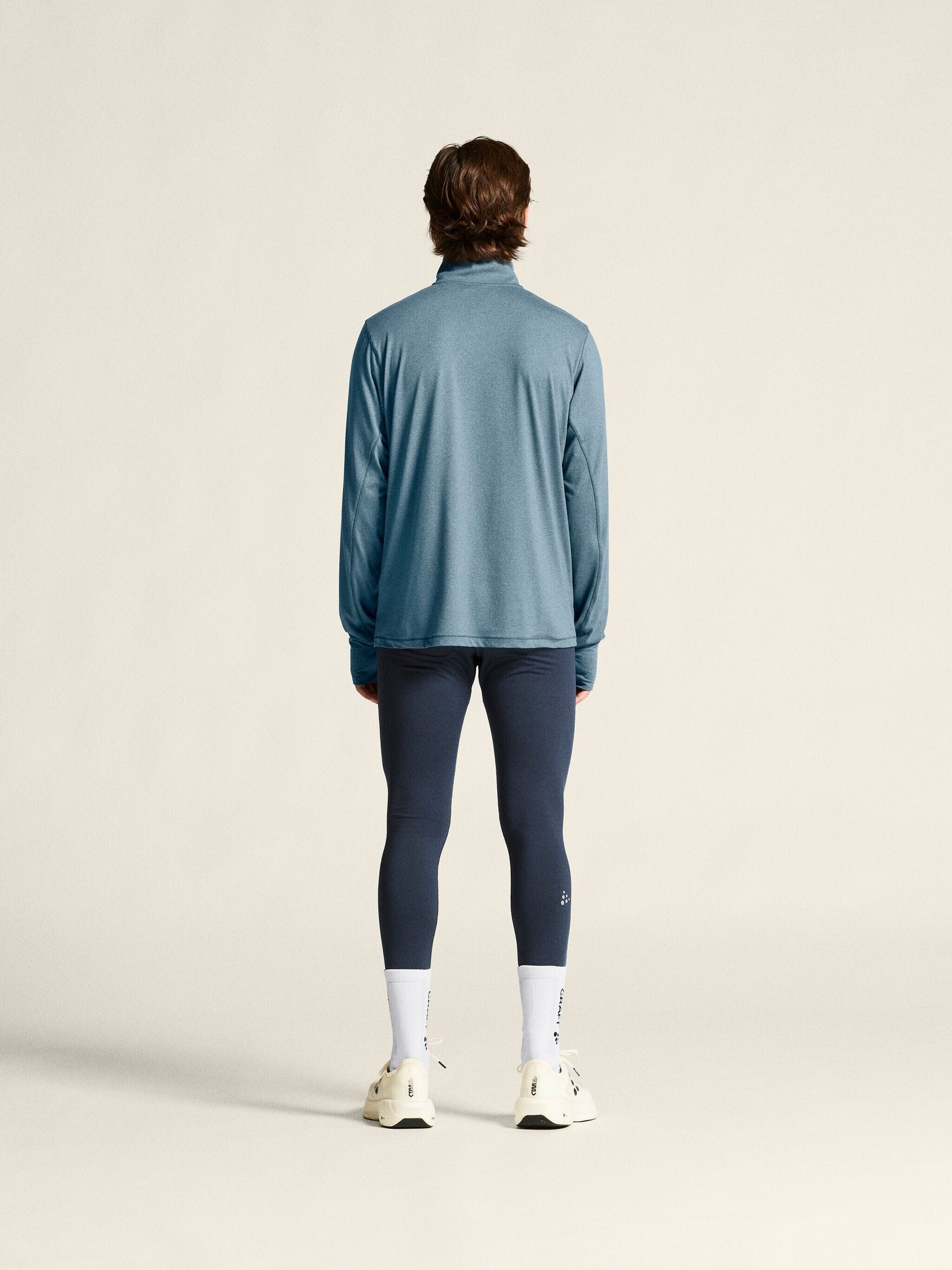 Men's Flow HZ LS - Real/Melange Men's Tops, T's, and Tanks Craft Sportswear NA