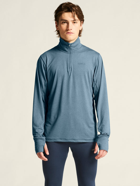 Men's Flow HZ LS - Real/Melange Men's Tops, T's, and Tanks Craft Sportswear NA