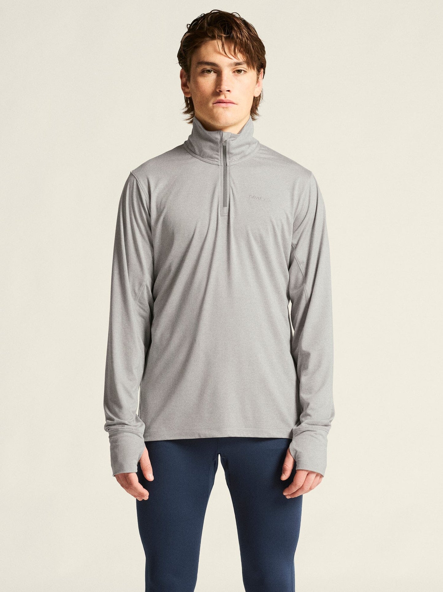Men's Flow HZ LS - GREY MELANGE Craft Sportswear NA