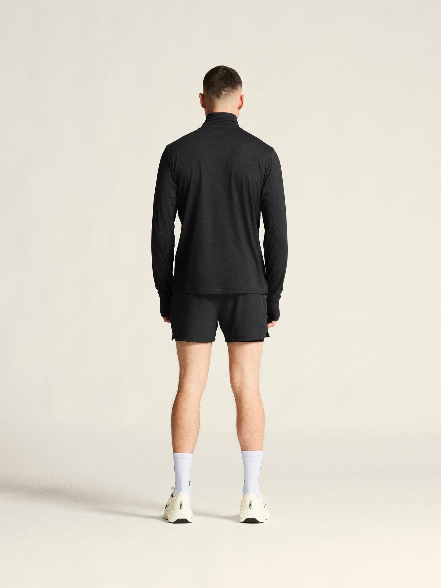 Men's Flow HZ LS - Black Melange Craft Sportswear NA