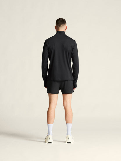 Men's Flow HZ LS - Black Melange Craft Sportswear NA