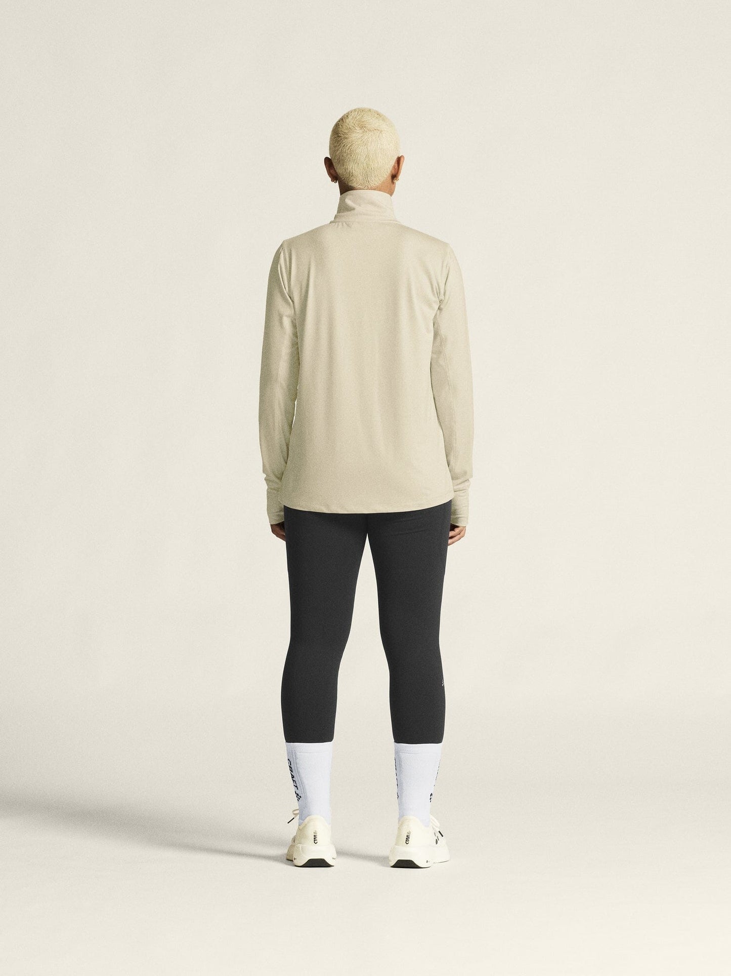 Women's Flow HZ LS - PLASTER-MELANGE Craft Sportswear NA