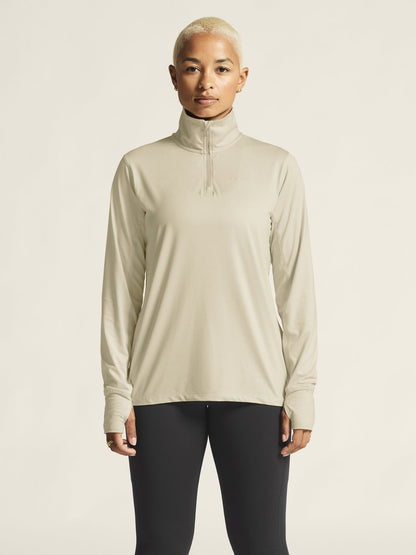 Women's Flow HZ LS - PLASTER-MELANGE Craft Sportswear NA