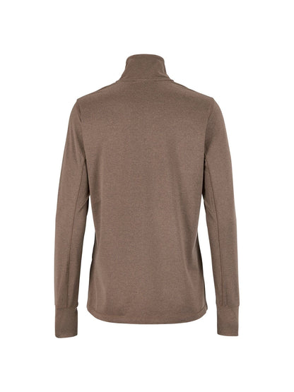 Women's Flow HZ LS - Plum Taupe Melange Women's Midlayers and Hoodies Craft Sportswear NA